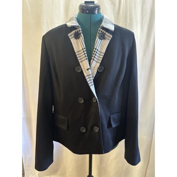 Jones New York Collection Black Blazer Jacket – Size 12 - Picture 1 of 6